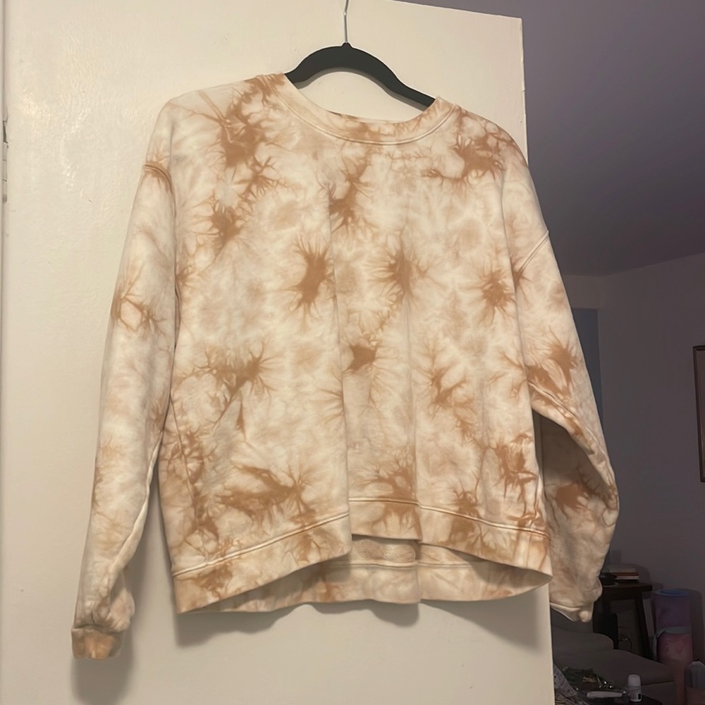 Madewell Mustard Marble Sweatshirt - M